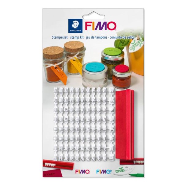 Staedtler Modeller FIMO Stempelst - 88 forskellige Bogstaver, tal og speciel tegn